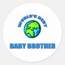 World's Best Baby Brother Stickers