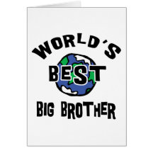 World's Best Big Brother Greeting Cards