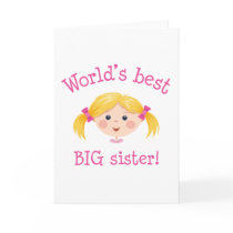 Worlds best big sister - blonde hair