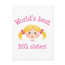 Worlds best big sister - blonde hair
