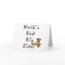 World's Best Big Sister Greeting Card