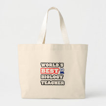World's Best Biology Teacher Tote Bags