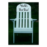 World's Best Boss Chair Card