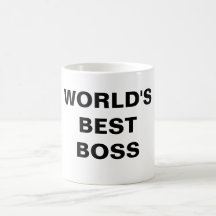 WORLD'S BEST BOSS COFFEE MUG