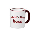 World's best boss coffee mugs