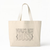 "World's Best BOSS" Customized Canvas Bag