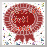 World's Best Boss Framed Print