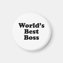 World's Best Boss Fridge Magnet