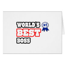 World's Best Boss Greeting Card