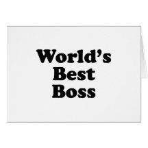 World's Best Boss Greeting Cards