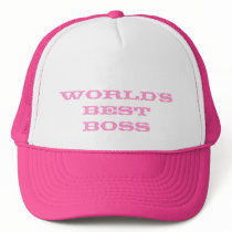 Worlds Best Boss Trucker Hats