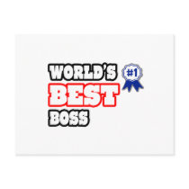 World's Best Boss Postcards