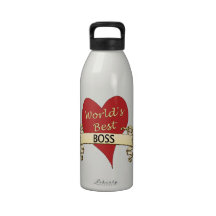 World's Best Boss Water Bottles