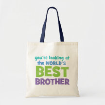 World's Best Brother Tote Bag