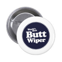 World's Best Butt Wiper Nurse CNA RNA buttons