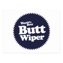 World's Best Butt Wiper Nurse CNA RNA Postcards