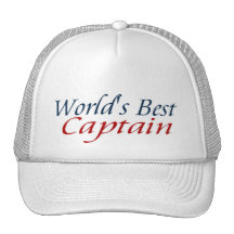 Worlds Best Captain Mesh Hat