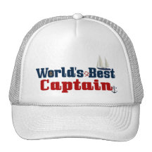 Worlds Best Captain Trucker Hat