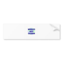 World's Best Cashier Bumper Sticker