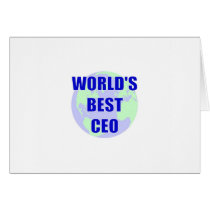 World's Best CEO Greeting Card