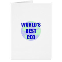 World's Best CEO Greeting Card