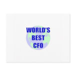 World's Best CFO Postcard