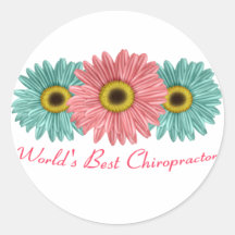 World's Best Chiropractor Round Sticker