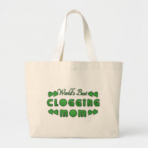 World's Best Clogging Mom Green Tote Bags