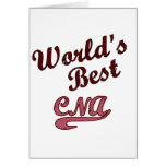 World's Best CNA Greeting Card