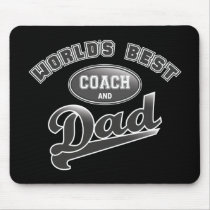 World's Best Coach & Dad Mousepads