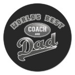 World's Best Coach & Dad stickers