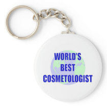 World's Best Cosmetologist Keychain