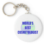 World's Best Cosmetologist keychains
