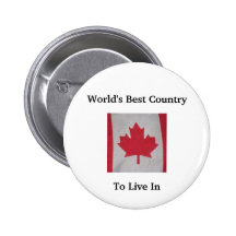World's best country to live in Canada flag button