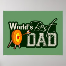 World's Best Dad; Archery Print