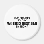 World's Best Dad - Barber Magnet