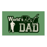 World's Best Dad; Baseball Business Card Templates