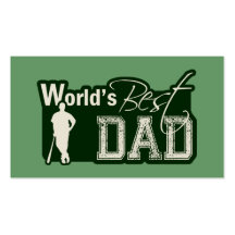 World's Best Dad; Baseball Business Card Templates