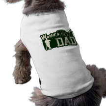 World's Best Dad; Baseball Dog Tee Shirt