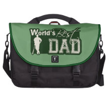 World's Best Dad; Baseball Laptop Bags