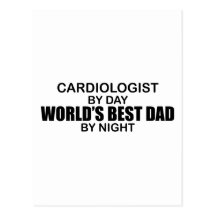 World's Best Dad - Cardiologist Post Card