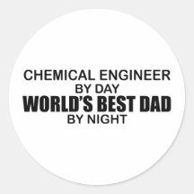 World's Best Dad - Chemical Engineer Stickers