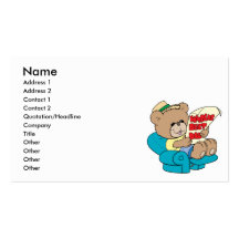 worlds best dad cute fathers day teddy bear design business card templates