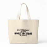 World's Best Dad - Electrician Tote Bags