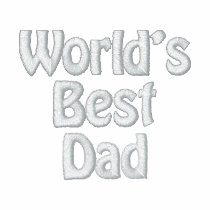 World's Best Dad Embroidered Golf Shirt Embroidered Shirt