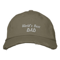 World's Best DAD-Father's Day/Birthday Embroidered Baseball Caps