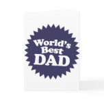 World's Best Dad Father's Day cards