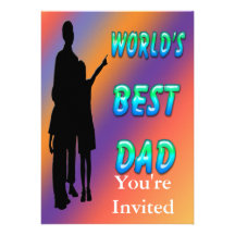 World's Best Dad Invitation