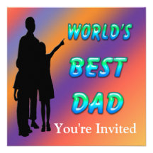 World's Best Dad Invitation