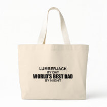 World's Best Dad - Lumberjack Tote Bag